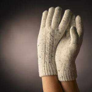 Knitted Gloves - Winter white